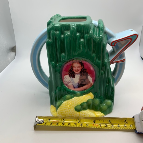 VTG Wizard of Oz Emerald City Yellow Brick Road Dorothy & Toto Ceramic Teapot - Picture 15 of 16